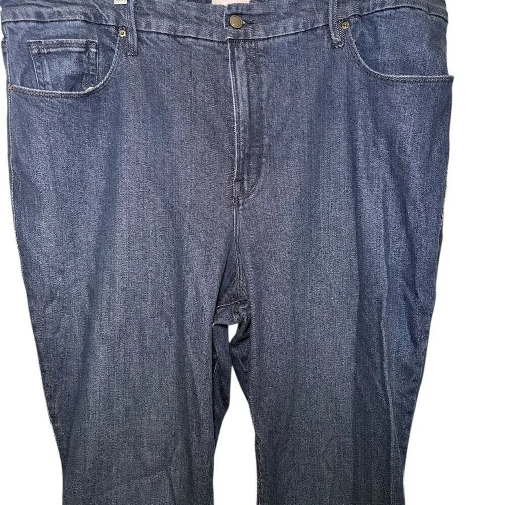 Good American Good Classic Slim Bootcut Jeans High Rise Plus 22 NWT